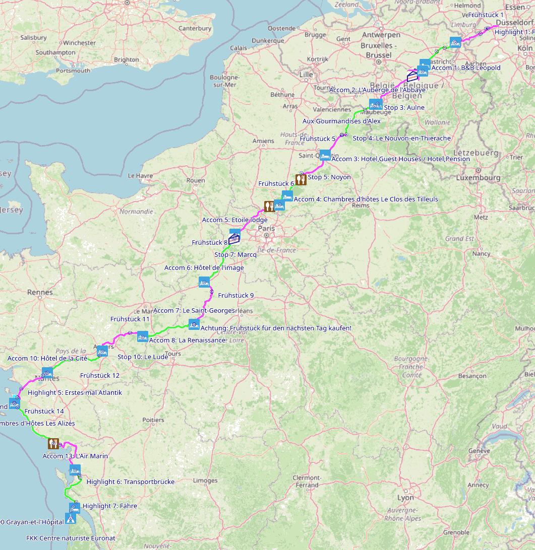 Unsere Route